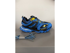 Brand New Balenciaga Track Mesh Nylon Blue / Yellow Low Top Sneakers