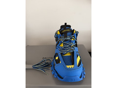 Brand New Balenciaga Track Mesh Nylon Blue / Yellow Low Top Sneakers