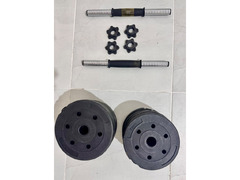 15KG Adjustable Dumbbell Set + Gym Gloves