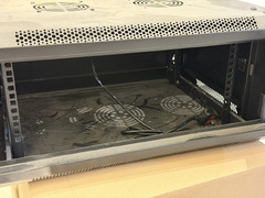 network box with fan