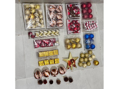 Christmas Tree Set (180 cm) + Ornaments + 200 LEDs Illumination Decorative Lighting