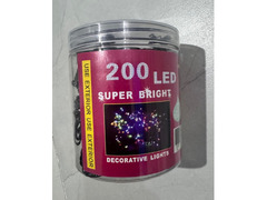 Christmas Tree Set (180 cm) + Ornaments + 200 LEDs Illumination Decorative Lighting