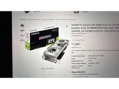 RTX 3080 OC 10GB VRAM triple fan