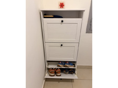 Ikea shoe rack, console table and step stool