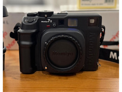Mamiya 7II Black 6x7 Film Camera + 65mm f/4 lens and Panoramic Adapter - Top Mint Boxed