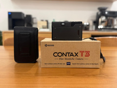 Contax T3 Double Teeth Titanium Black 35mm Film Camera - Top Mint Boxed